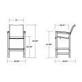 Thumbnail for Coastal Woven Bar Chair