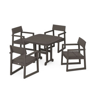 EDGE 5-Piece Dining Set in Vintage Finish