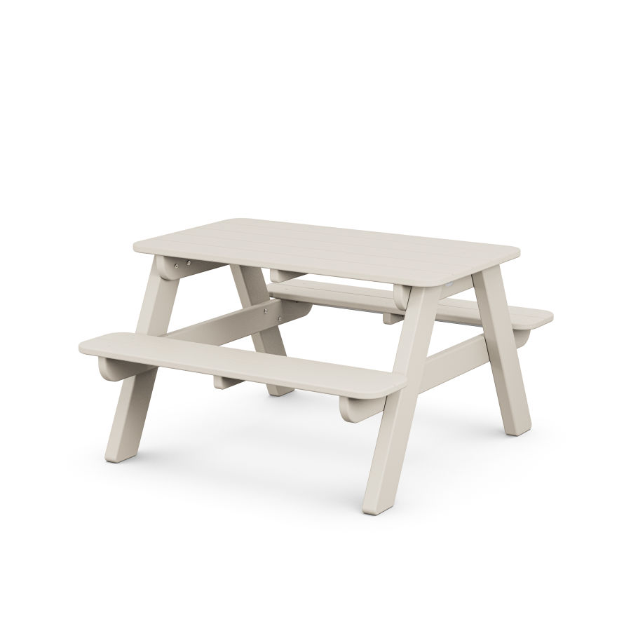 POLYWOOD Kids Outdoor Picnic Table in Sand