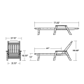 Thumbnail for Cottage Chaise with Arms