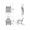 Thumbnail for Classic Folding Adirondack Chair