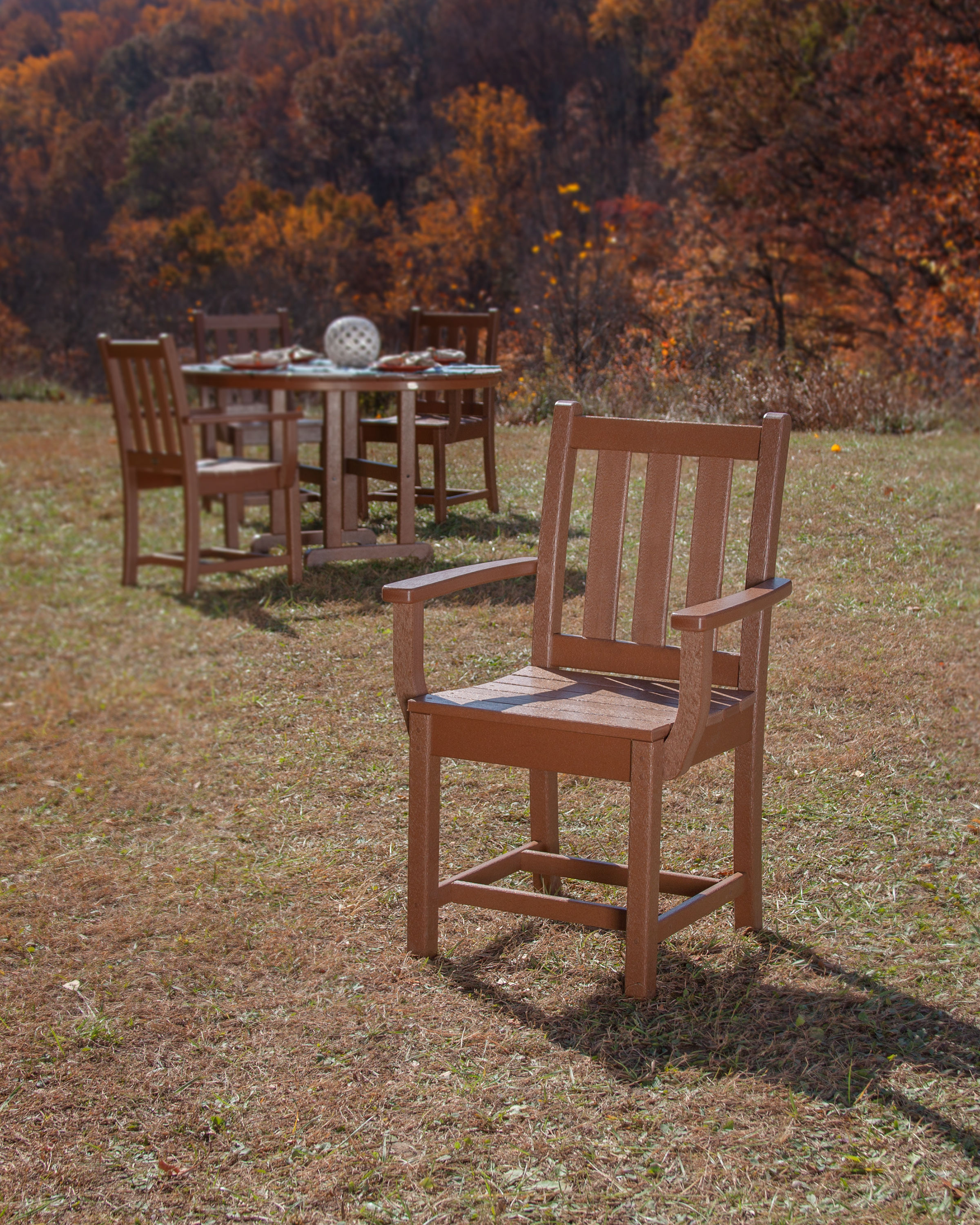 POLYWOOD® Traditional Garden Dining Arm Chair TGD200 POLYWOOD