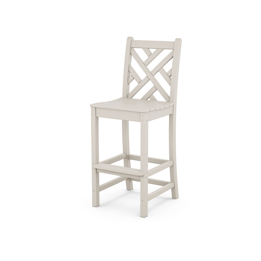 POLYWOOD Chippendale Bar Side Chair in Sand