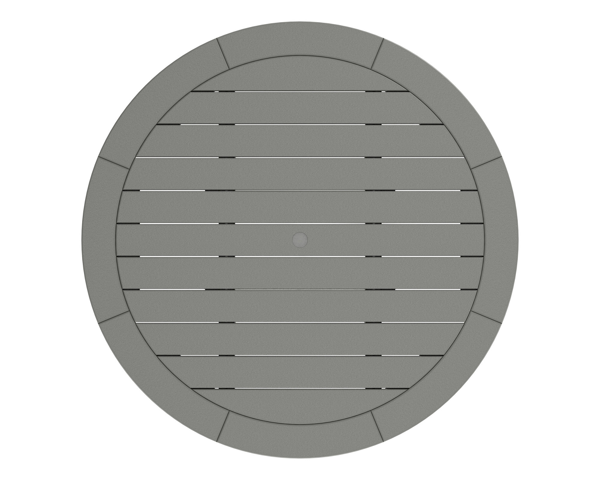 POLYWOOD® Nautical Trestle 48" Round Dining Table RT448L1
