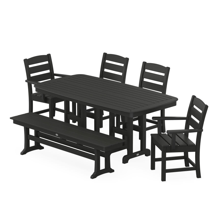 POLYWOOD Lakeside 6-Piece Dining Set in Black