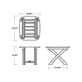 Thumbnail for Nautical 21" x 18" Side Table