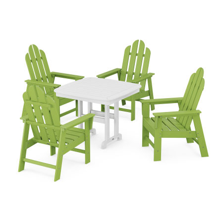 Long Island 5-Piece Dining Set in Lime
