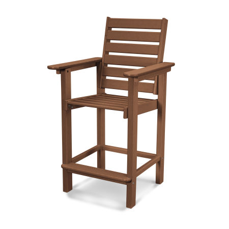POLYWOOD Captain Counter Chair in Teak