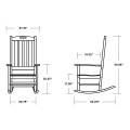 Thumbnail for Nautical Porch Rocking Chair