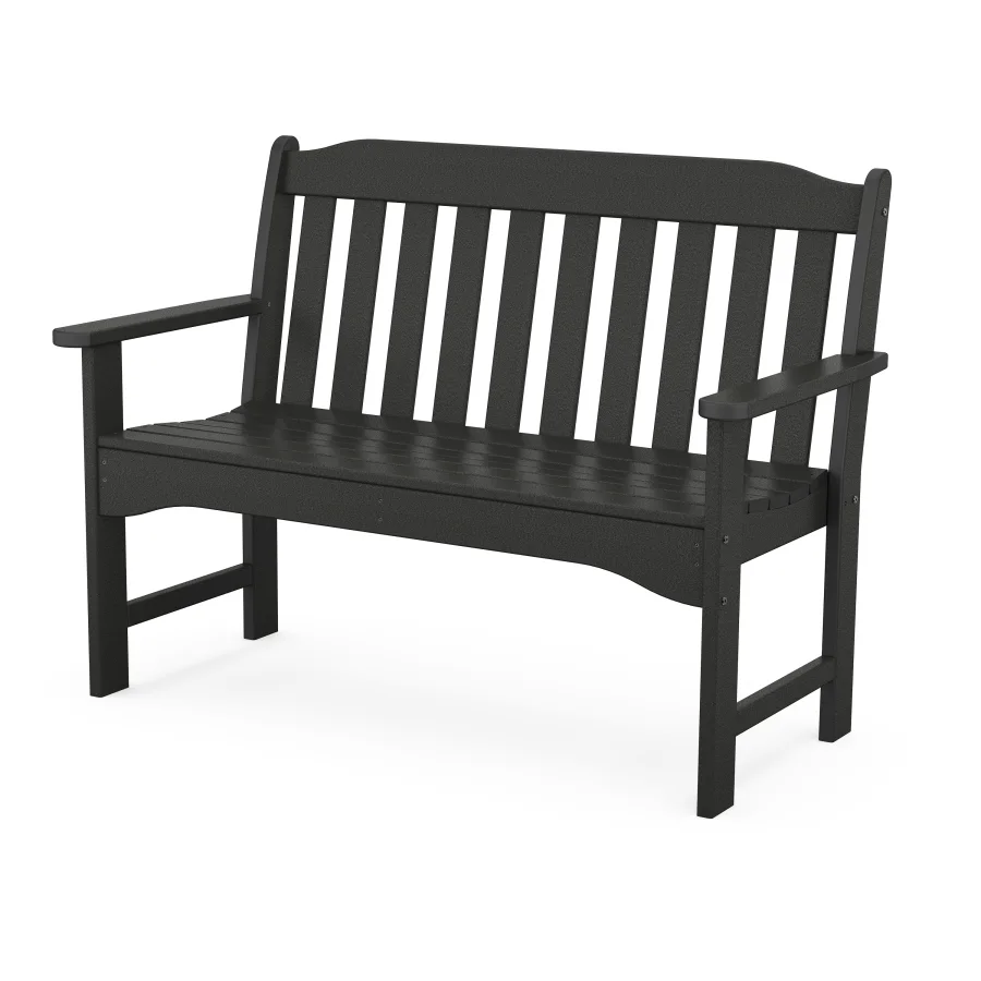 POLYWOOD Cottage 48" Bench in Black