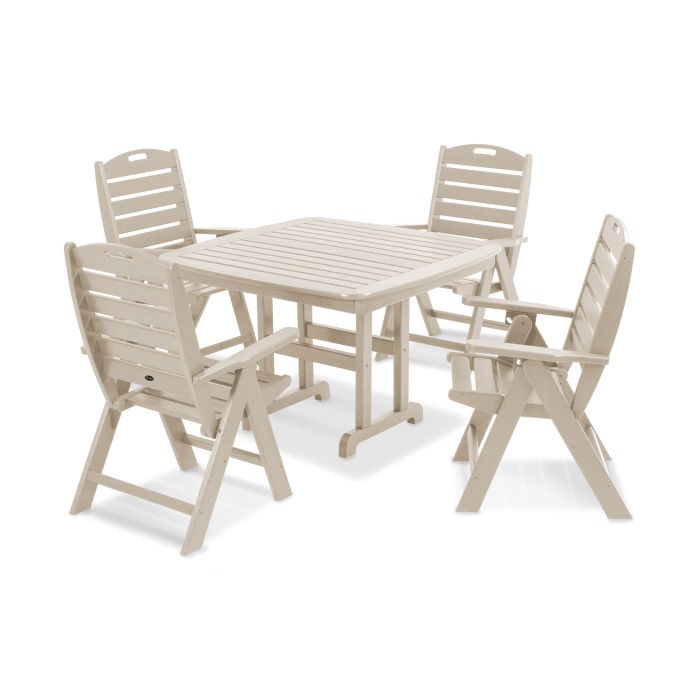 Yacht Club Highback 5-Piece Dining Set