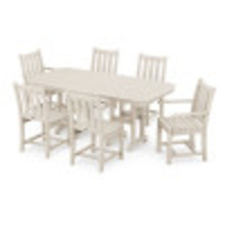 Traditional Garden 7-Piece Dining Set in Sand