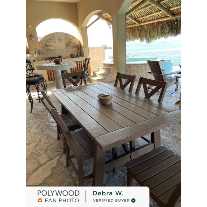 POLYWOOD Braxton 7-Piece Rustic Farmhouse Dining Set
