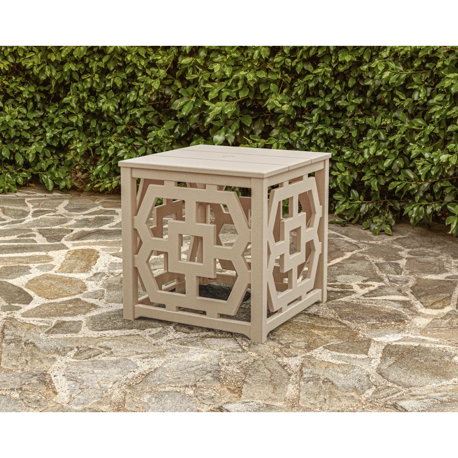 Chinoiserie Umbrella Stand Accent Table