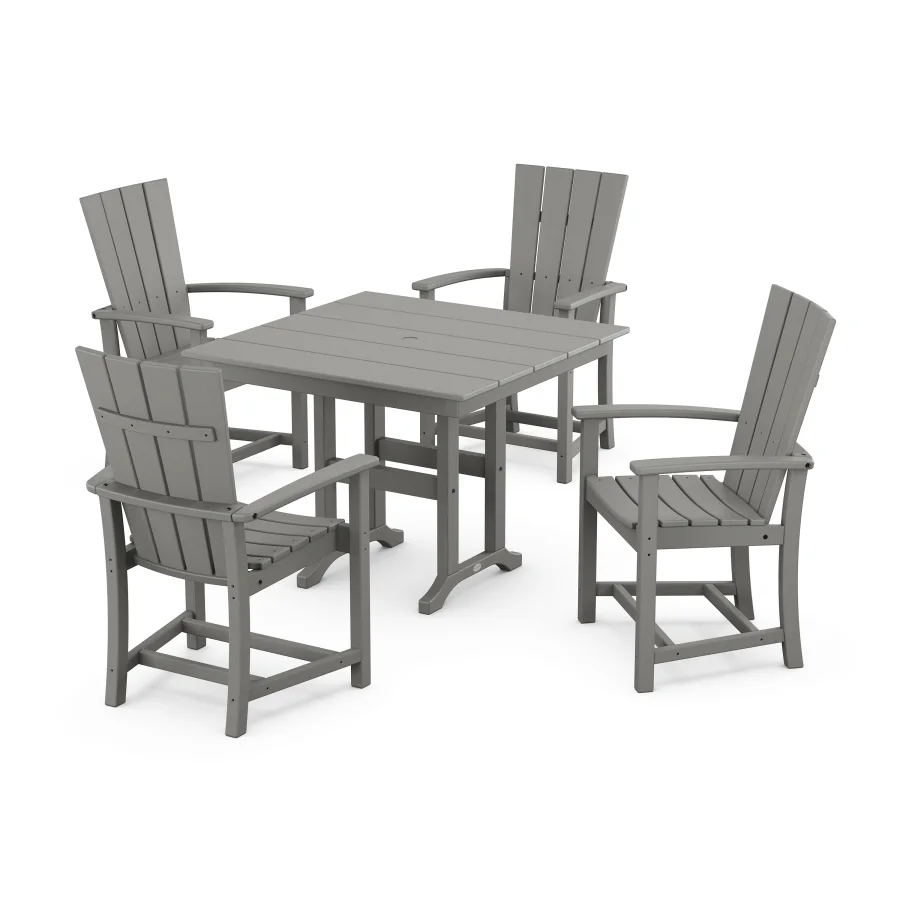 POLYWOOD Quattro 5-Piece Farmhouse Dining Set