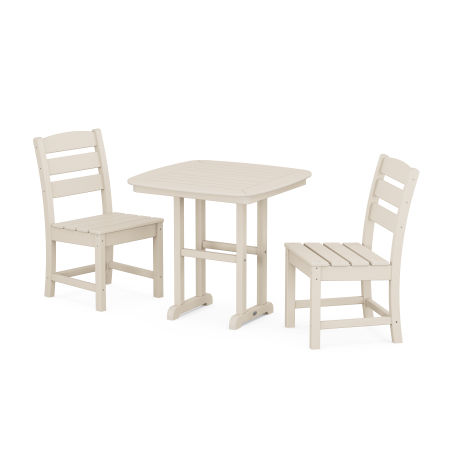 POLYWOOD Lakeside Side Chair 3-Piece Dining Set in Sand