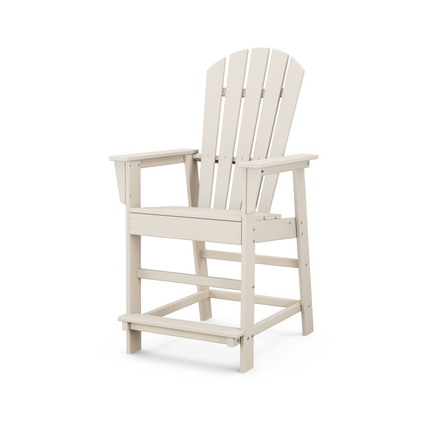 POLYWOOD South Beach Counter Chair in Sand
