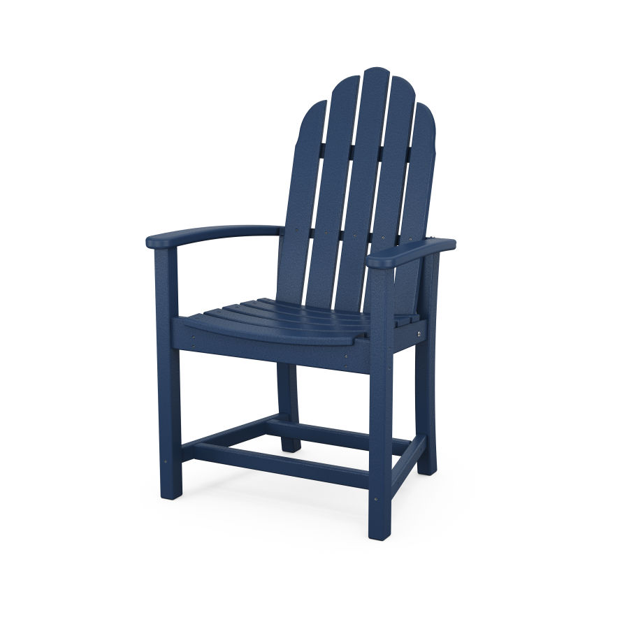 POLYWOOD Classic Adirondack Dining Chair in Navy