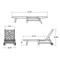 Thumbnail for Chippendale Chaise with Wheels
