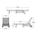 Thumbnail for Chippendale Chaise with Wheels