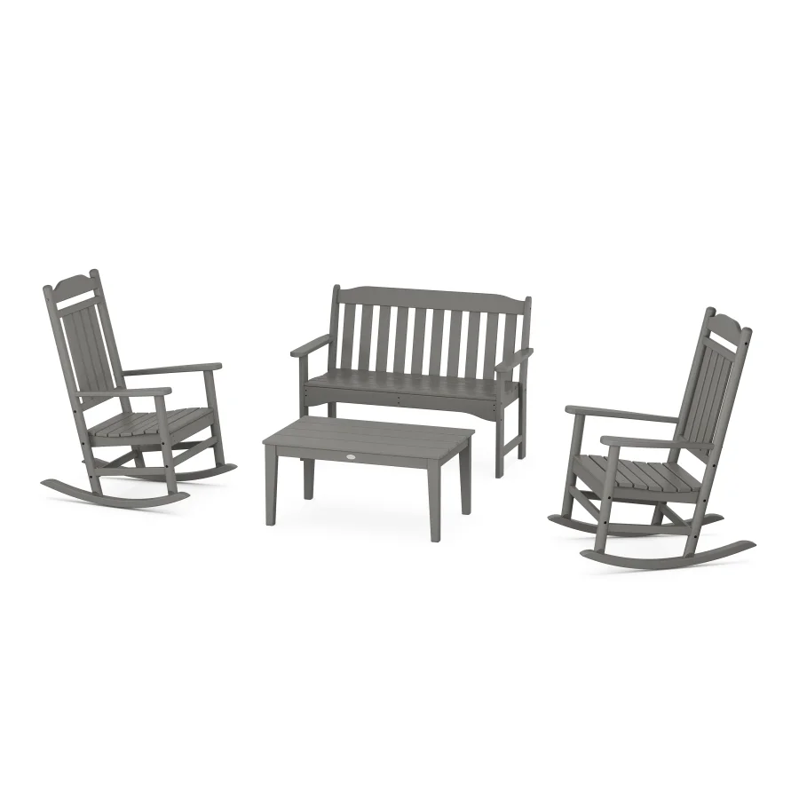 POLYWOOD Cottage Legacy Rocking Chair 4-Piece Porch Set