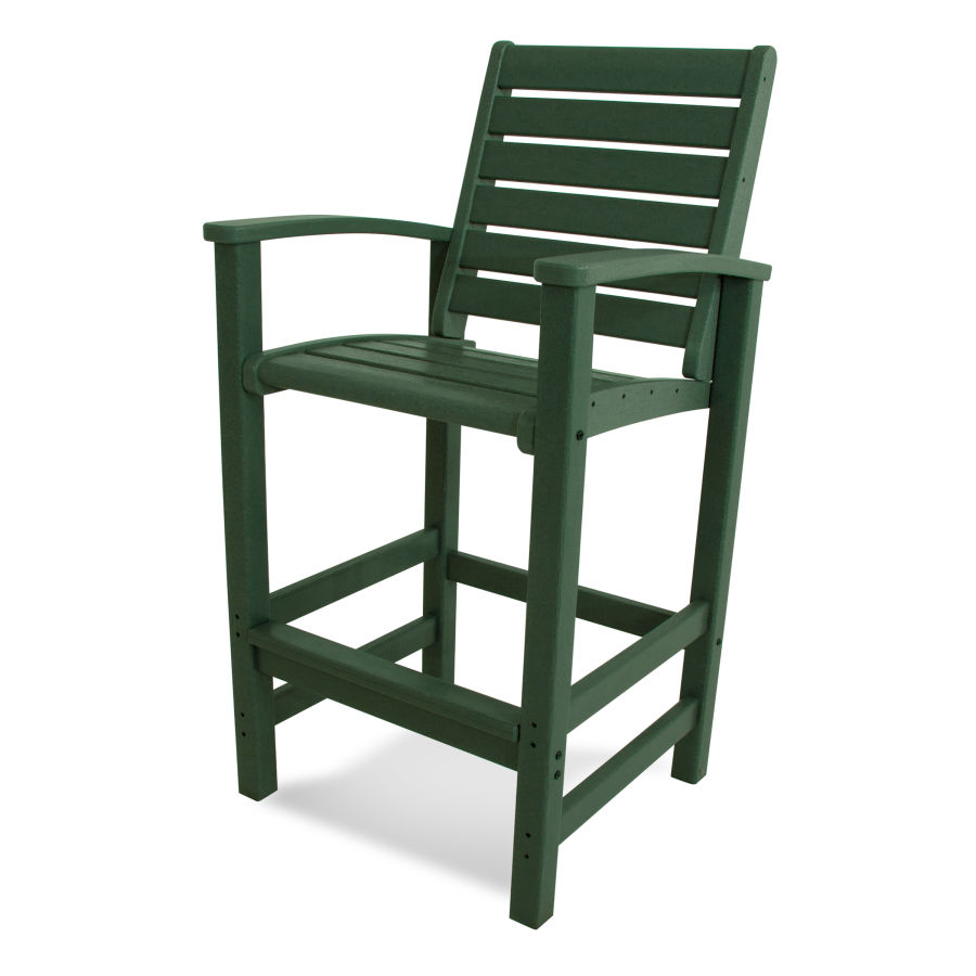 POLYWOOD Signature Bar Chair in Green