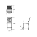 Thumbnail for Chinoiserie Counter Side Chair