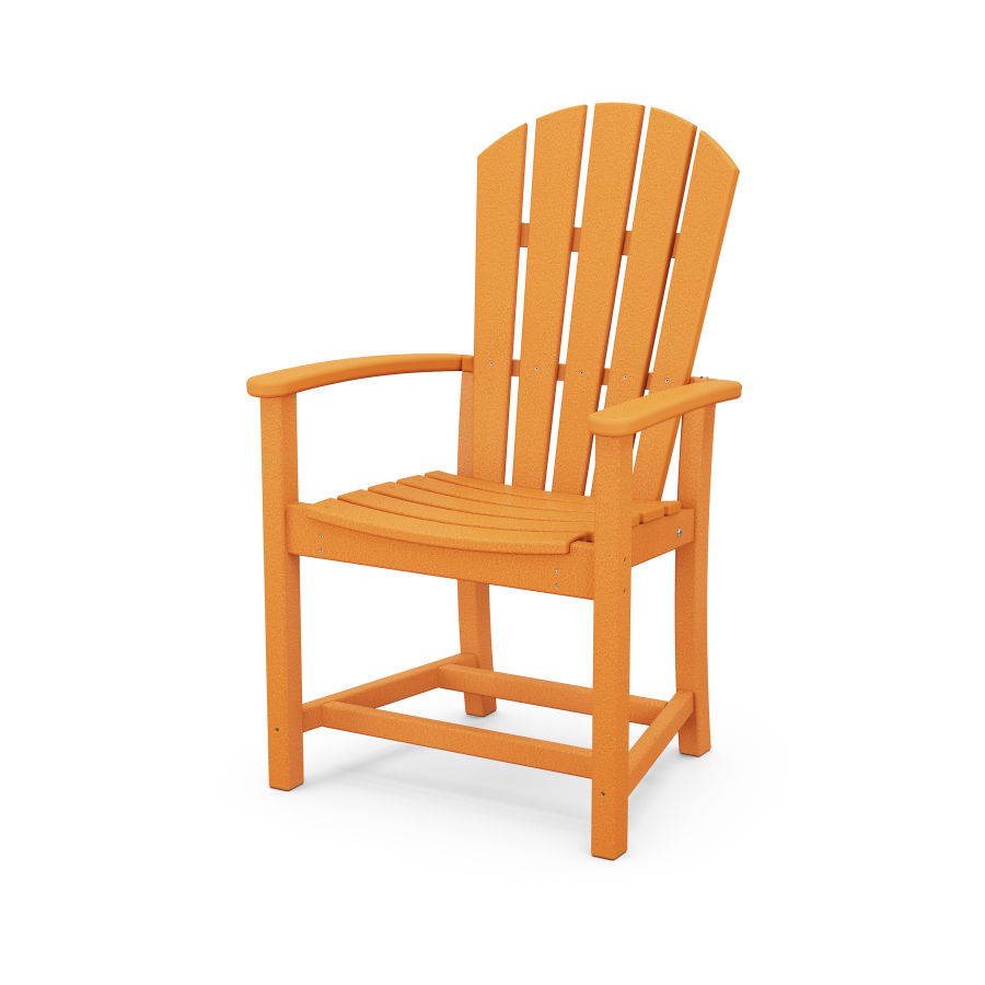 POLYWOOD Palm Coast Upright Adirondack Chair in Tangerine