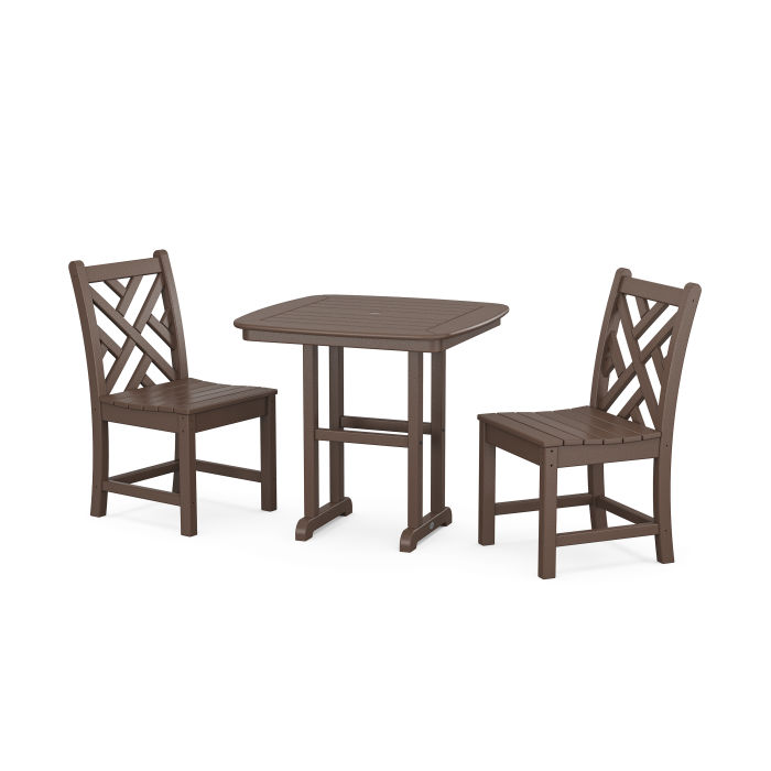 POLYWOOD Chippendale Side Chair 3-Piece Dining Set