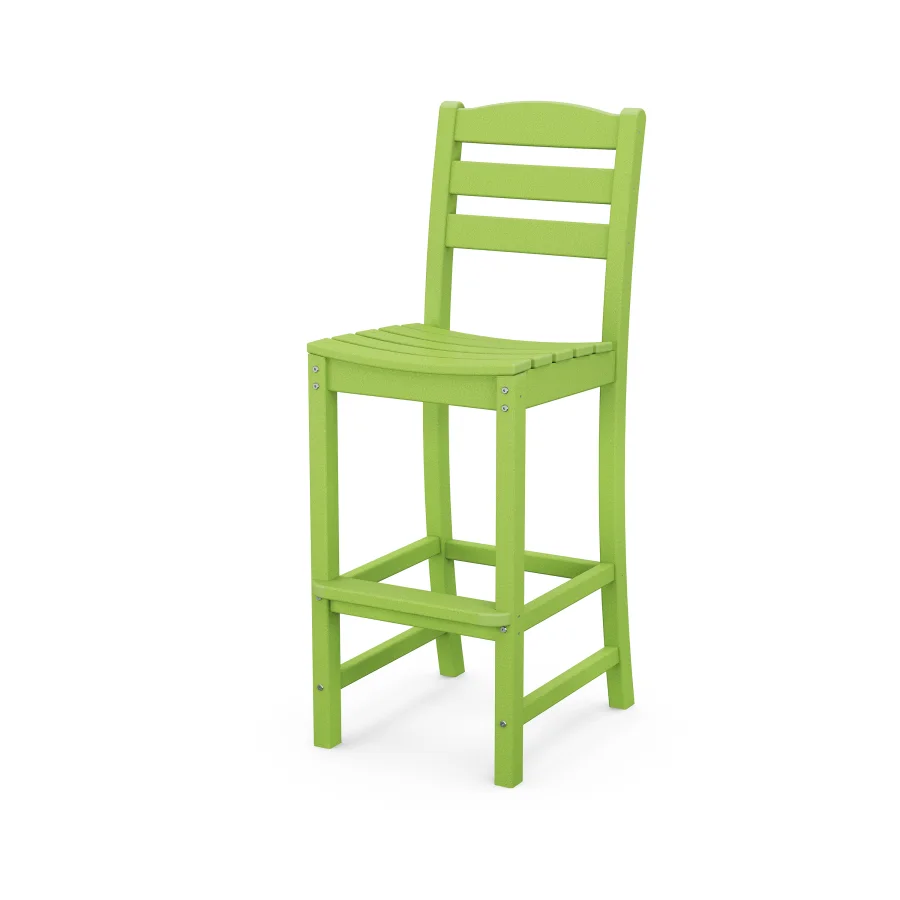 POLYWOOD La Casa Café Bar Side Chair in Lime