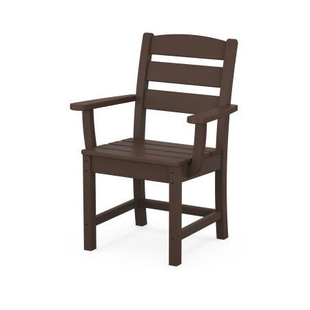 POLYWOOD Lakeside Dining Arm Chair in Mahogany