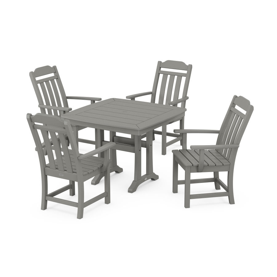POLYWOOD Country Living 5-Piece Dining Set with Trestle Legs