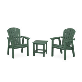 Plastic adirondack chairs and table set hot sale