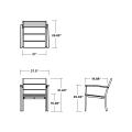 Thumbnail for Main Street Stacking Lounge Arm Chair
