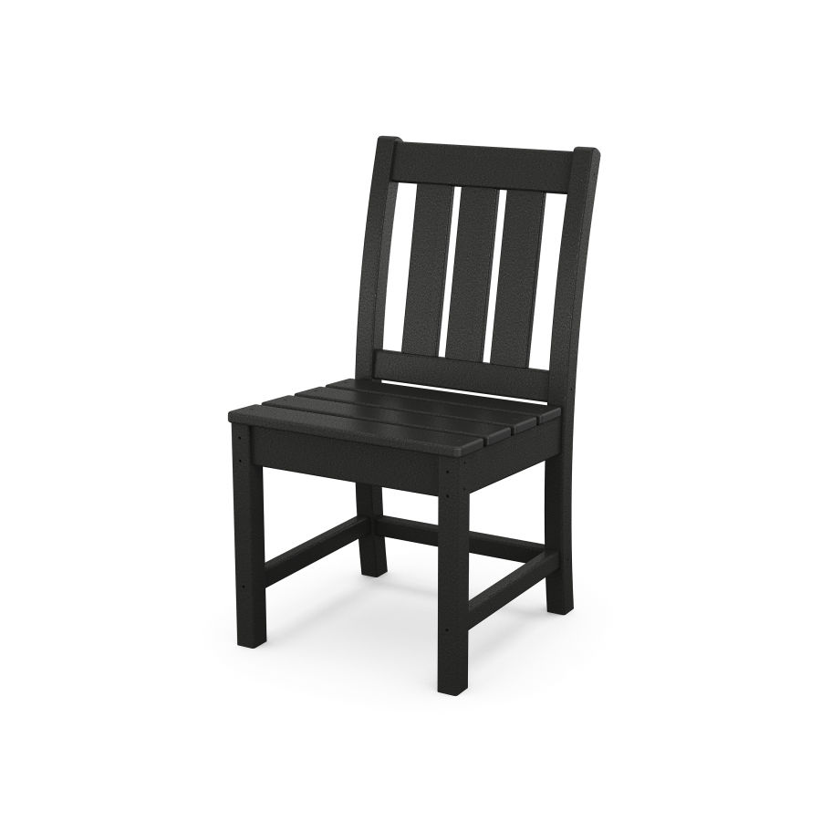 POLYWOOD Oxford Dining Side Chair in Black