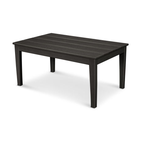 POLYWOOD Newport 22" x 36" Coffee Table in Black