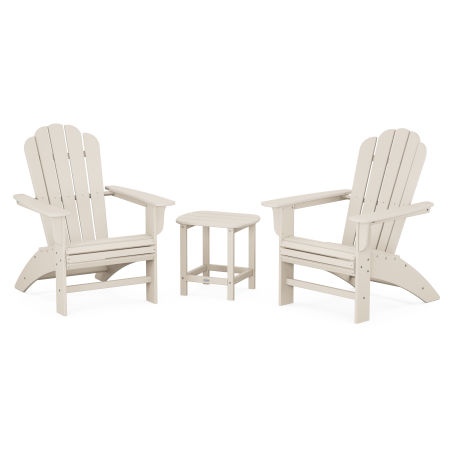 Country Living Curveback Adirondack Chair 3-Piece Set in Sand