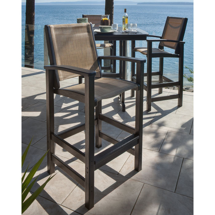 polywood coastal bar chair