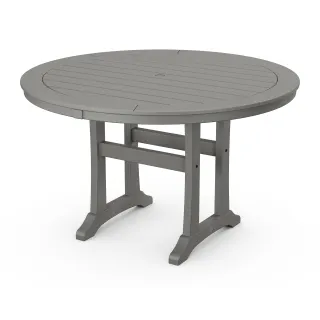 POLYWOOD Nautical Trestle 48" Round Dining Table