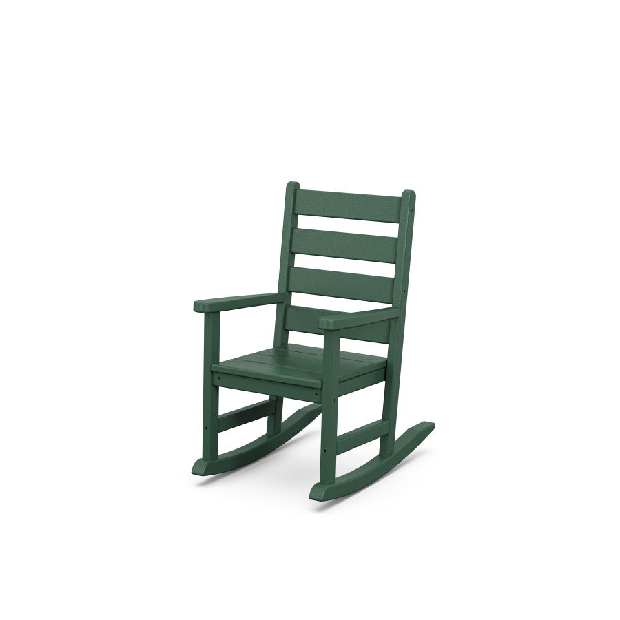 POLYWOOD Kids Lakeside Rocking Chair in Green