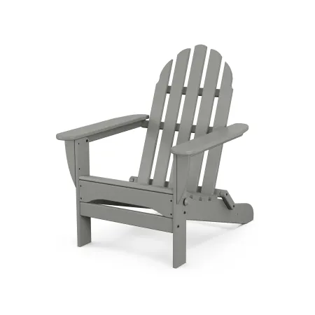 POLYWOOD Classics Folding Adirondack in Slate Grey