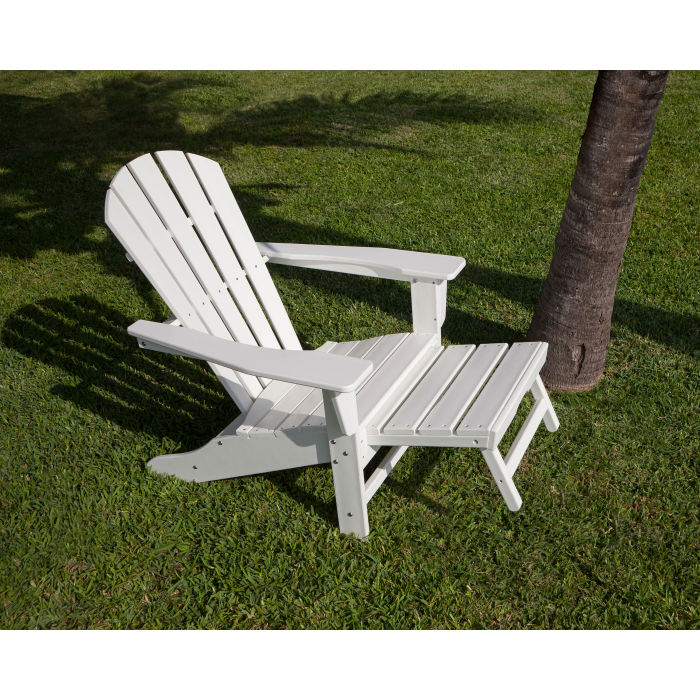 polywood south beach ultimate adirondack chair with hideaway ottoman