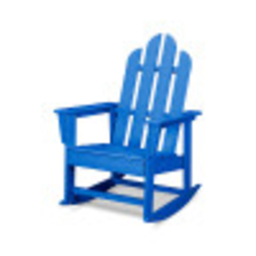 POLYWOOD Long Island Rocking Chair in Pacific Blue