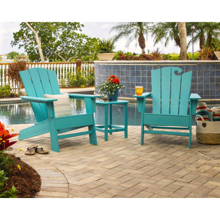 POLYWOOD Wave Collection 3-Piece Set