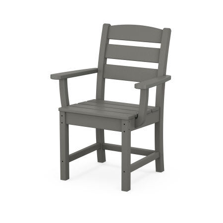 POLYWOOD Lakeside Dining Arm Chair in Slate Grey