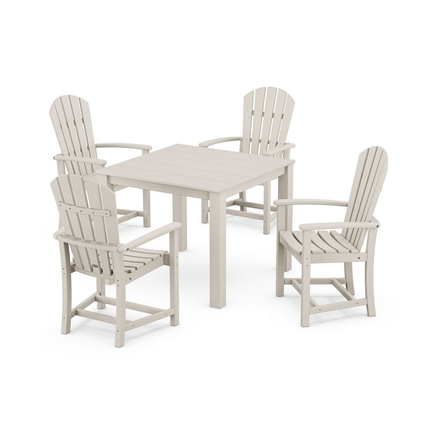 POLYWOOD Palm Coast 5-Piece Parsons Dining Set in Sand