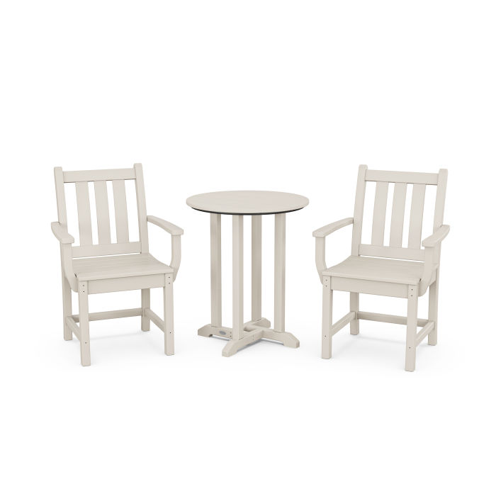 POLYWOOD Traditional Garden 3-Piece Round Dining Set