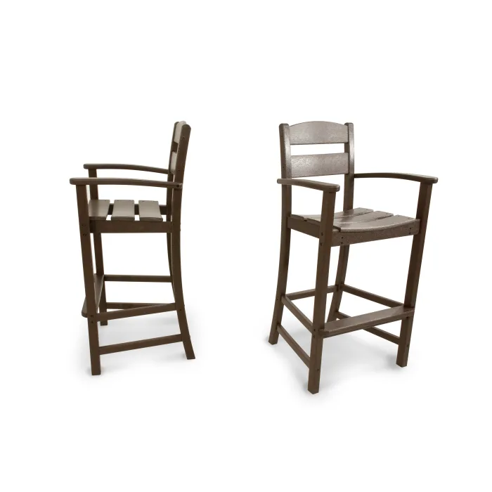 POLYWOOD Classics 2-Piece Bar Arm Chair Set