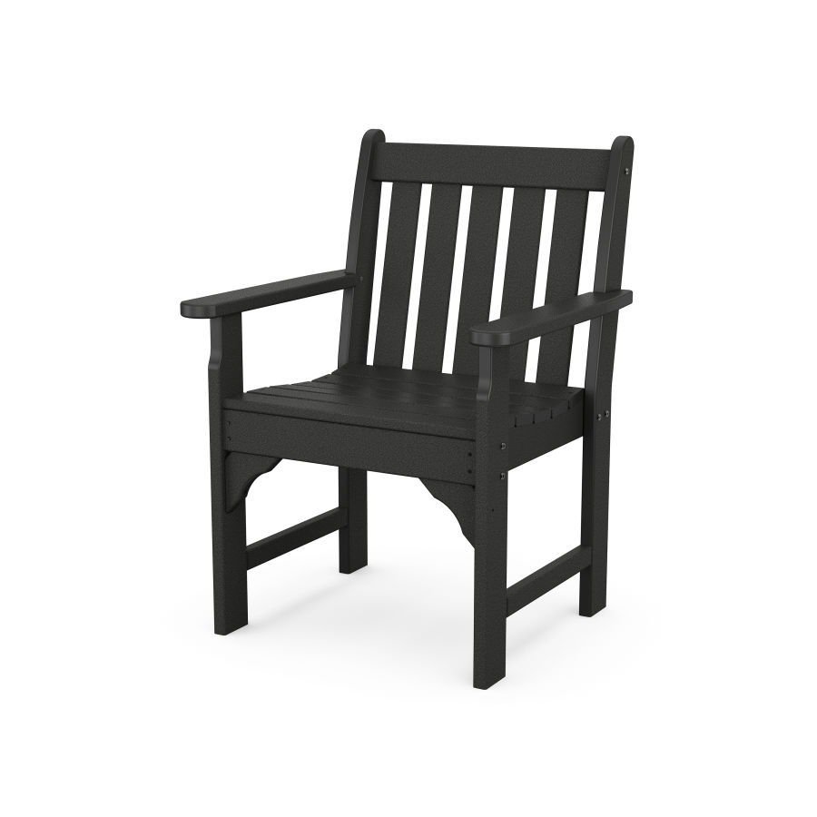 POLYWOOD Vineyard Arm Chair in Black