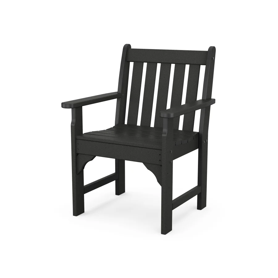 POLYWOOD Vineyard Arm Chair in Black